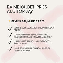 Įkelti vaizdą į galerijos rodinį, Metinė seminarų prenumerata