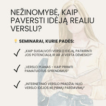 Įkelti vaizdą į galerijos rodinį, SEMINARŲ PRENUMERATA „KĄ DARAI, DARYK GERAI“
