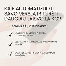 Įkelti vaizdą į galerijos rodinį, Metinė seminarų prenumerata