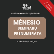 Įkelti vaizdą į galerijos rodinį, SEMINARŲ PRENUMERATA „KĄ DARAI, DARYK GERAI“