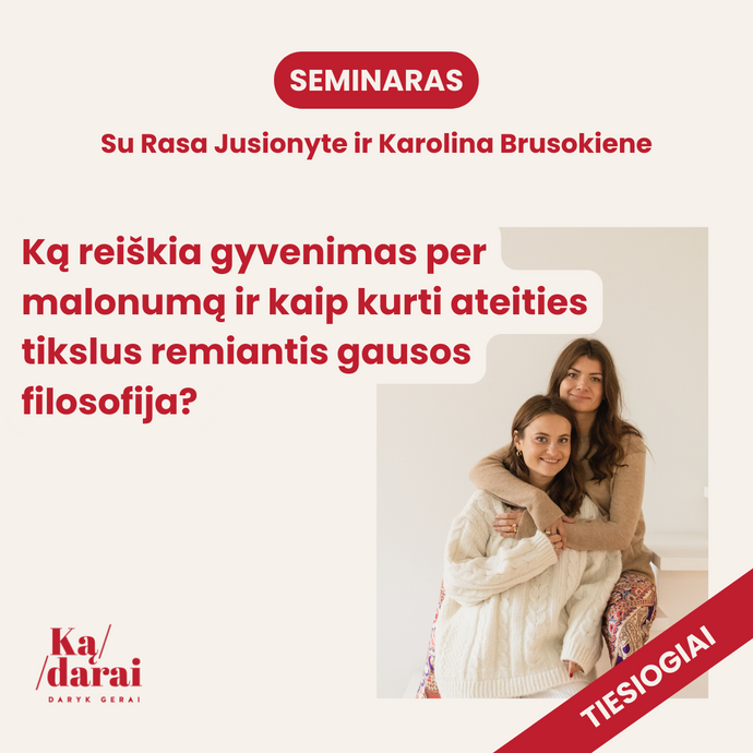 Ką reiškia gyvenimas per malonumą ir kaip kurti ateities tikslus remiantis gausos filosofija? Įrašas