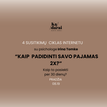 Įkelti vaizdą į galerijos rodinį, BILIETAS Į 4 SUSITIKIMŲ CIKLĄ INTERNETU

