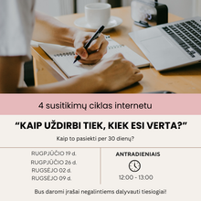 Įkelti vaizdą į galerijos rodinį, BILIETAS Į 4 SUSITIKIMŲ CIKLĄ INTERNETU
