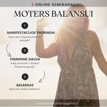 Įkelti vaizdą į galerijos rodinį, 3 SEMINARŲ KOLEKCIJA: MOTERS BALANSUI
