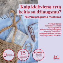 Įkelti vaizdą į galerijos rodinį, Kaip kiekvieną rytą keltis su džiaugsmu? Online pokyčių programa moterims.
